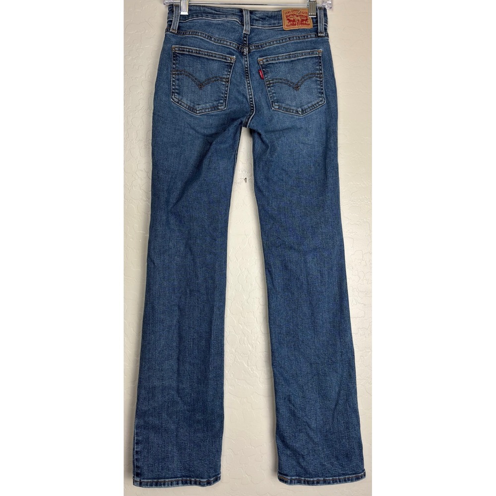 Levi Strauss Superlow Boot Jeans Womens 25x32 Medium Wash A4679-0013 Denim 2818